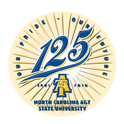 125th Anniversary Logo of North Carolina A&T State University 