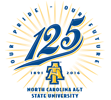 North Carolina A&T 125th Anniversary logo