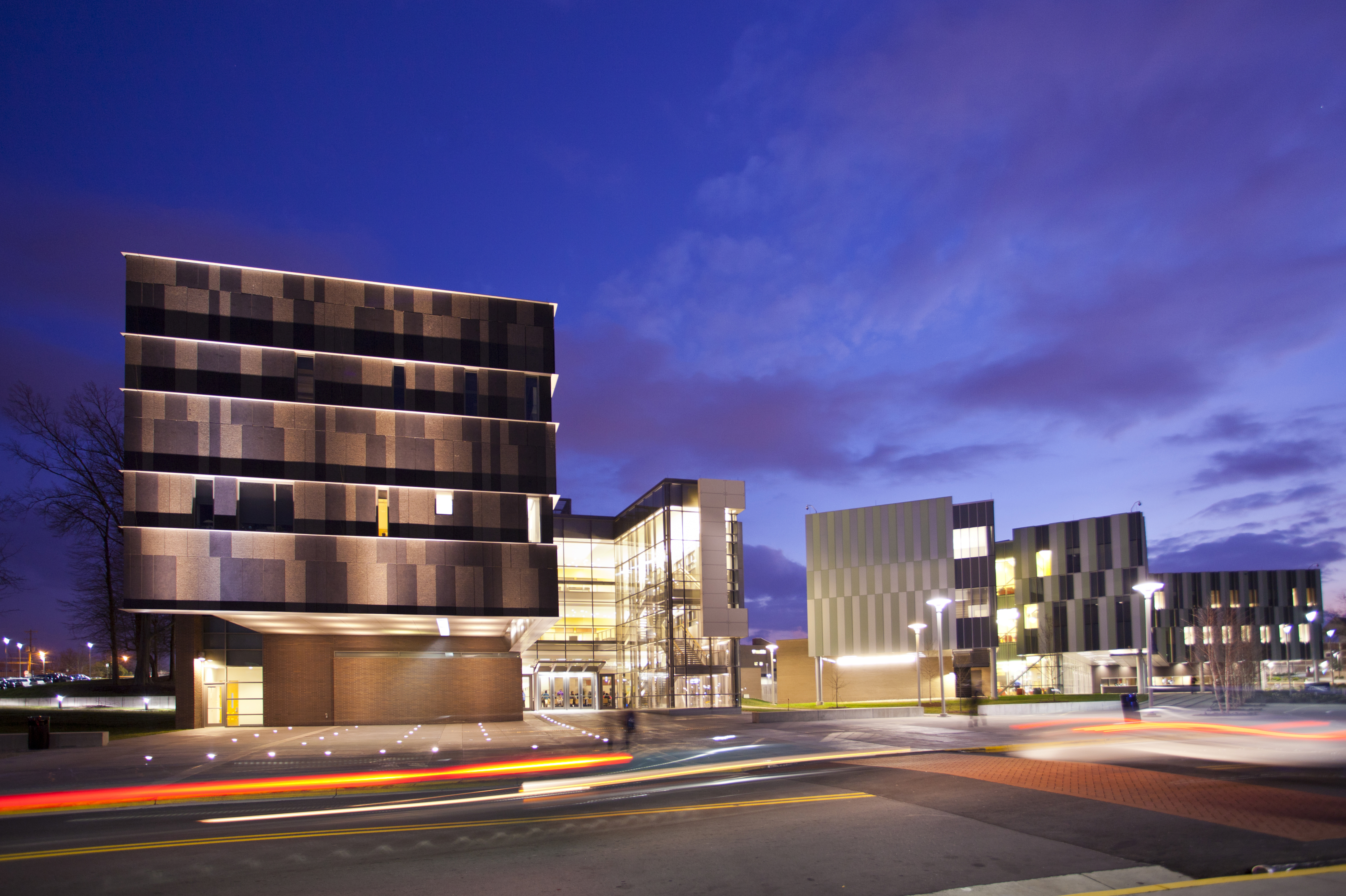 Proctor Hall at night