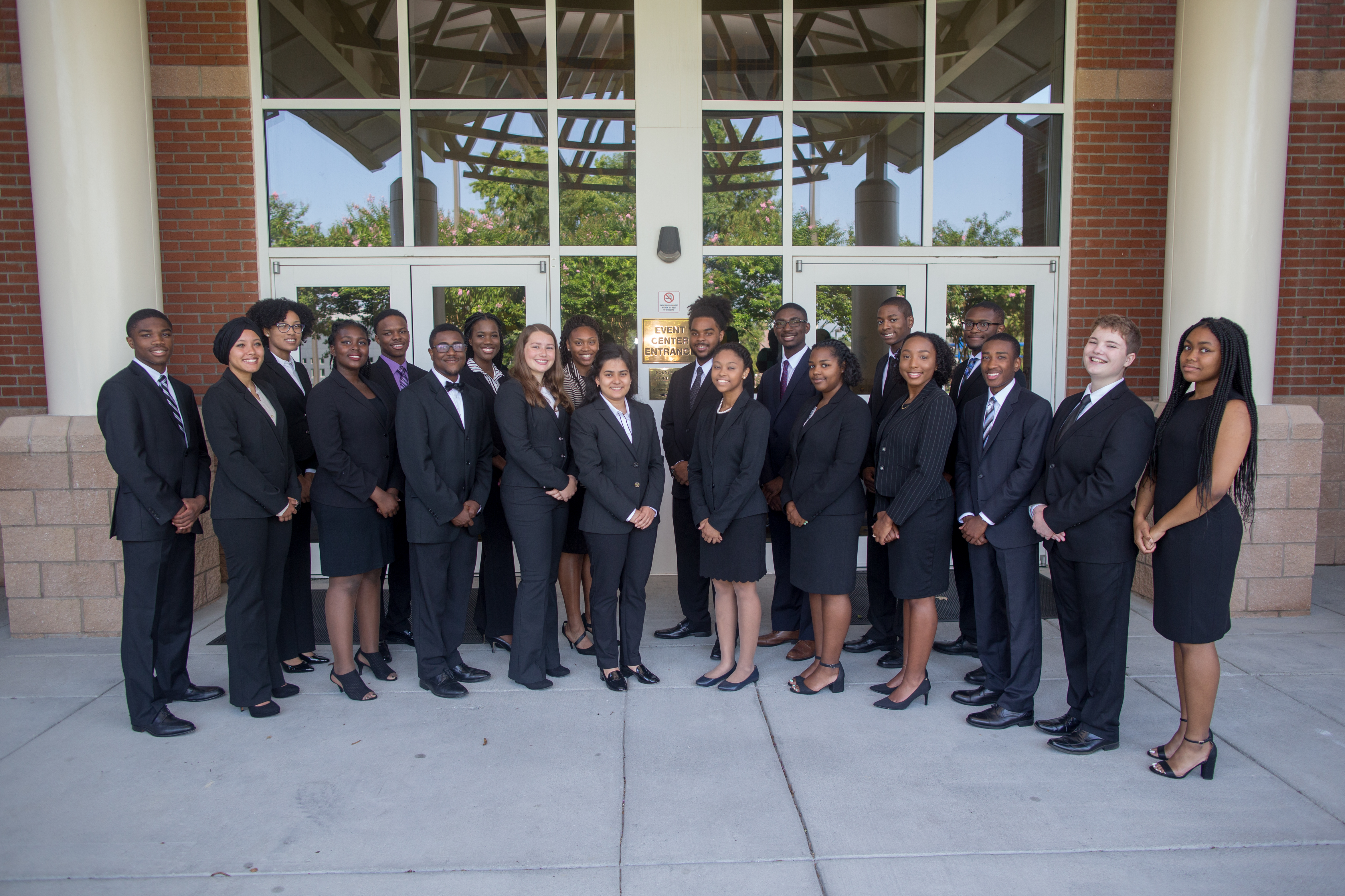 group photo of cheatham white scholarship recipients