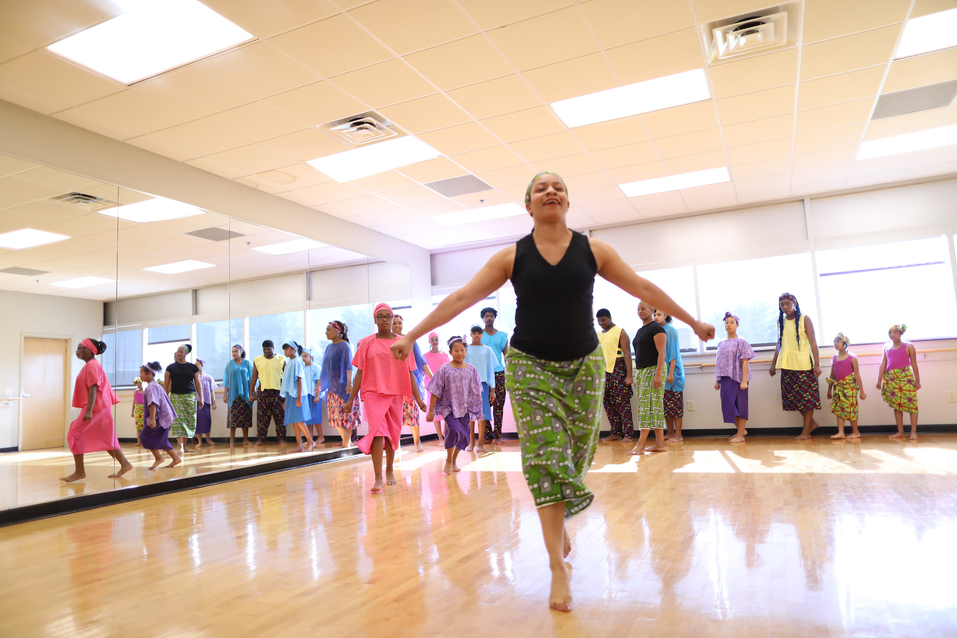 A&T student dancing