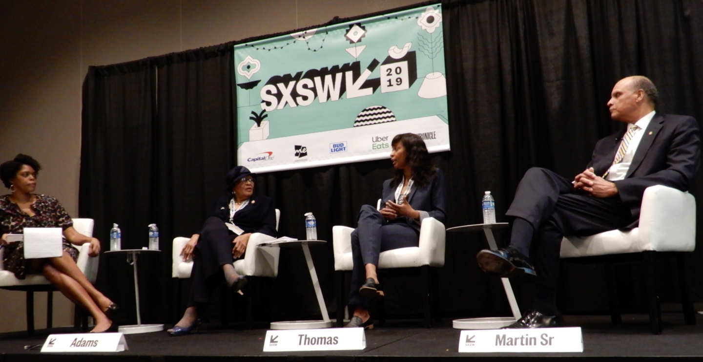 the panel on stage at South by Southwest