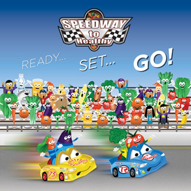 Ready, Set, Go!  Speedway to Healthy logo