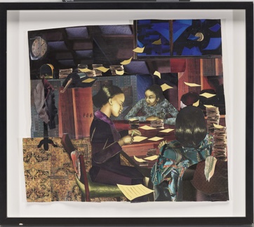 Bryan Collier Rosa Parks series - watercolor and collage 19.75 x 26.75 inches