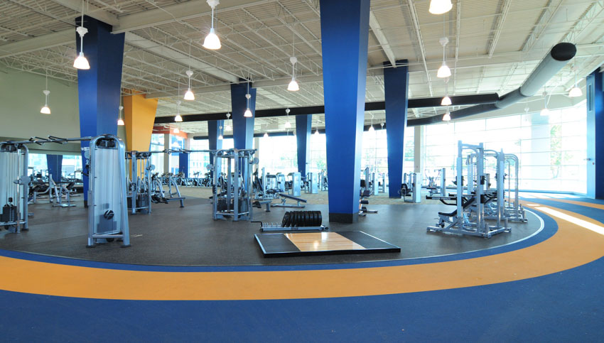 Inside of the Campus Recreation Center 