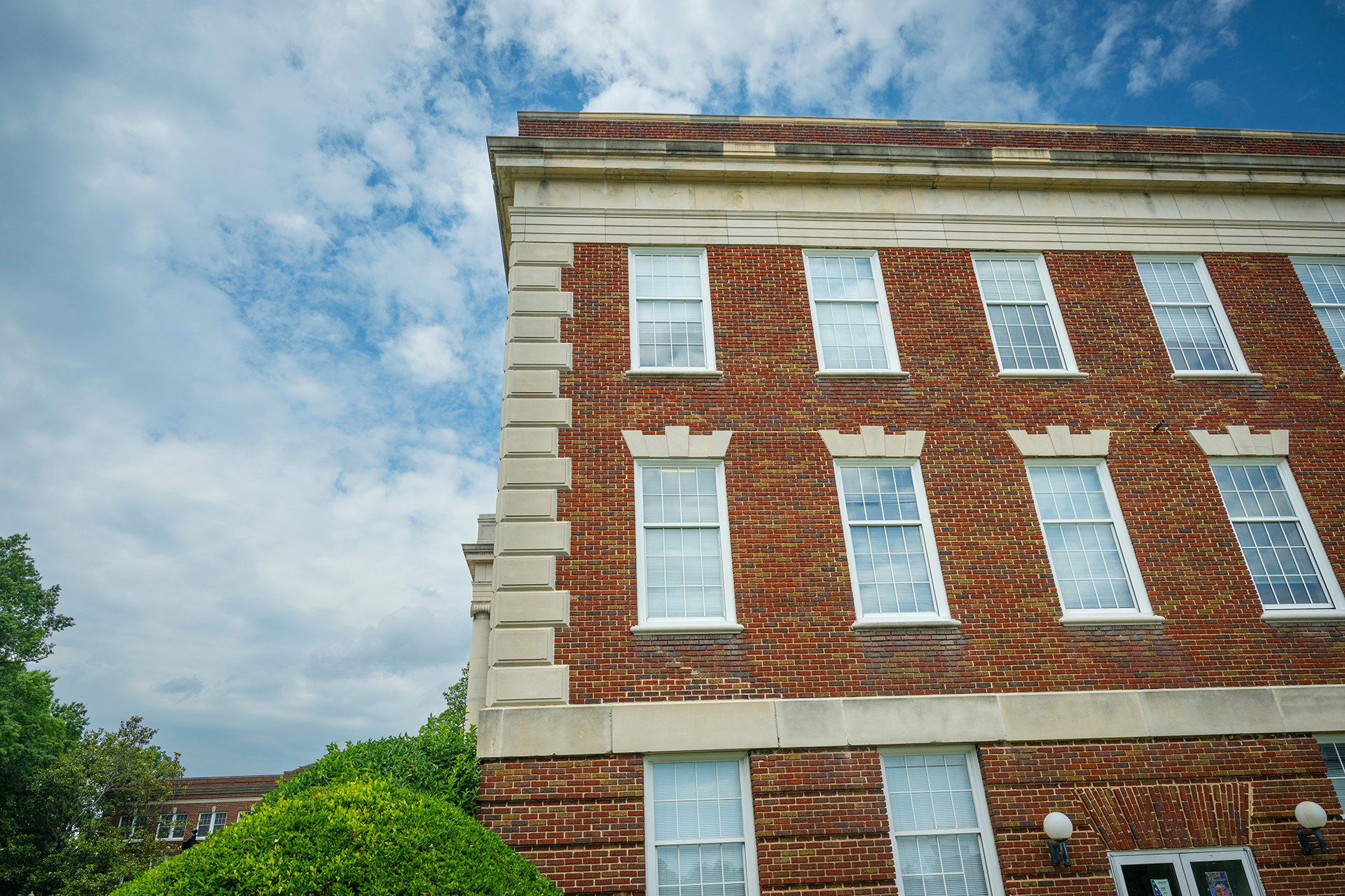 campus building against sky