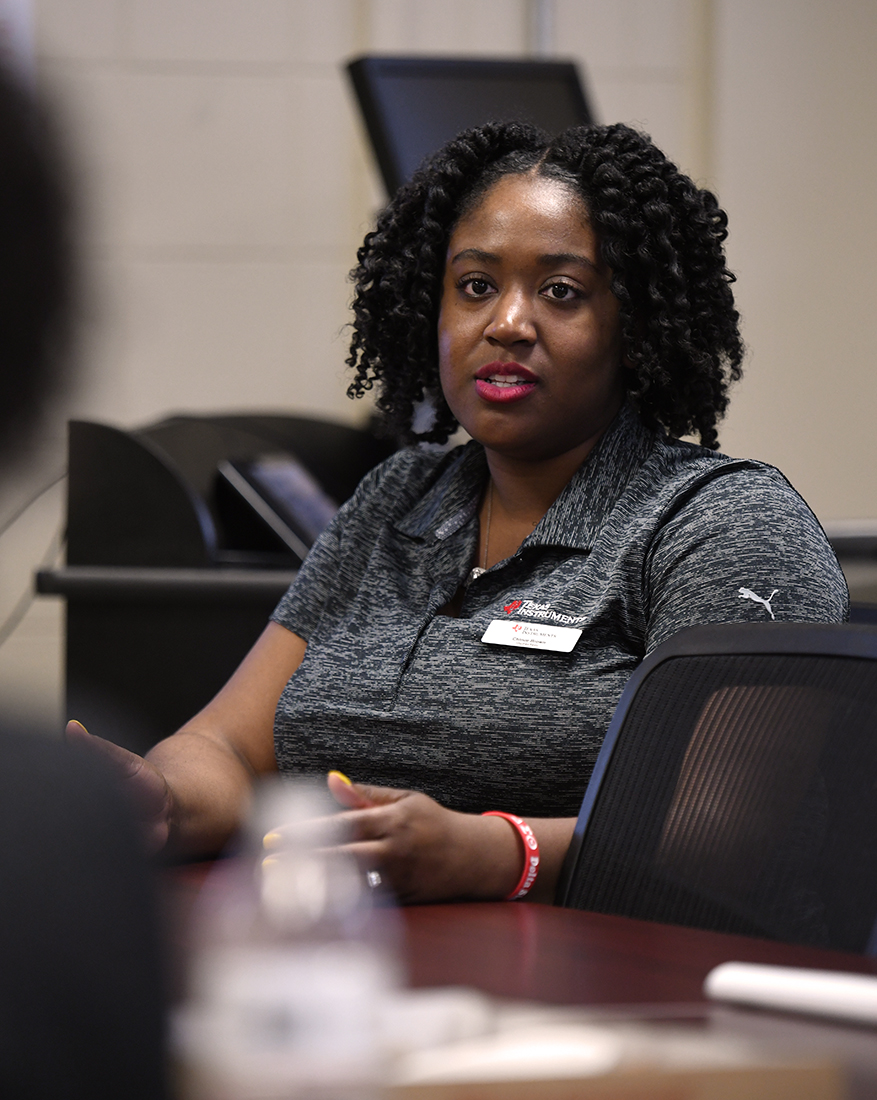 A student presents at Engineers Week