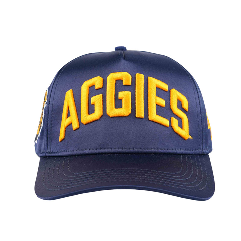 Satin Hat with the words Aggies