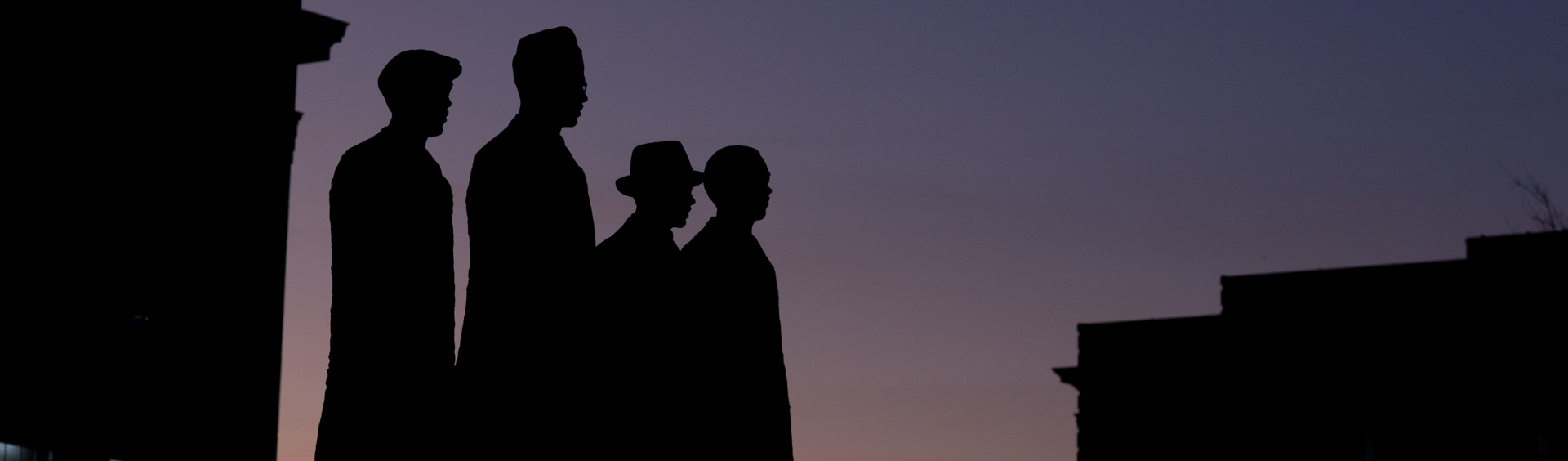 Silhouette image of A&T Four Memorial.