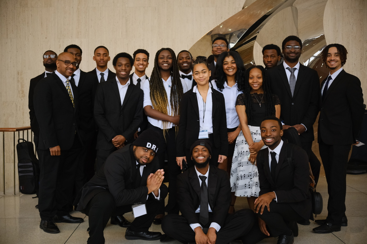 This is a photo of the Jazz Ensemble group