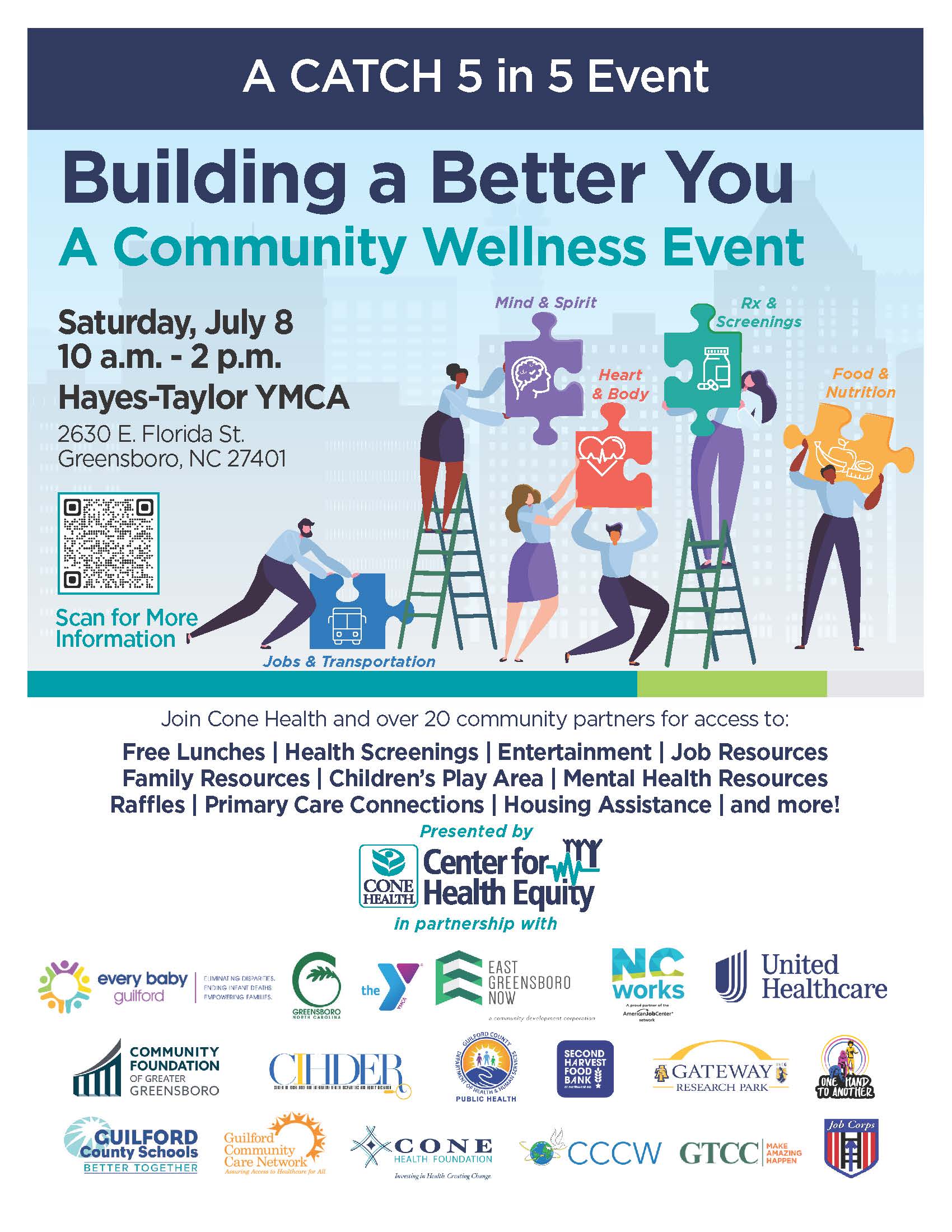 Building a Better You flyer with QR code