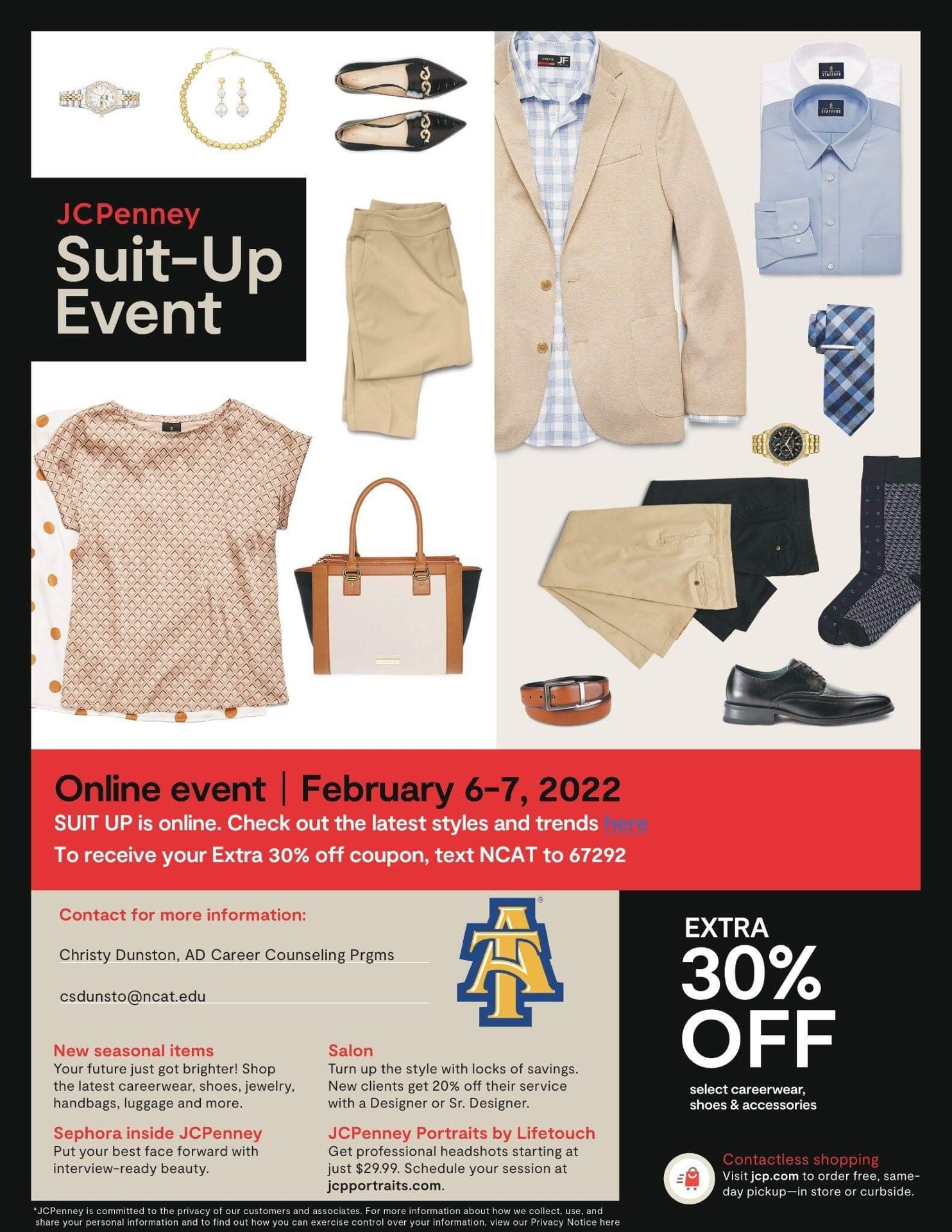 JCPenney Suit-Up Event graphic