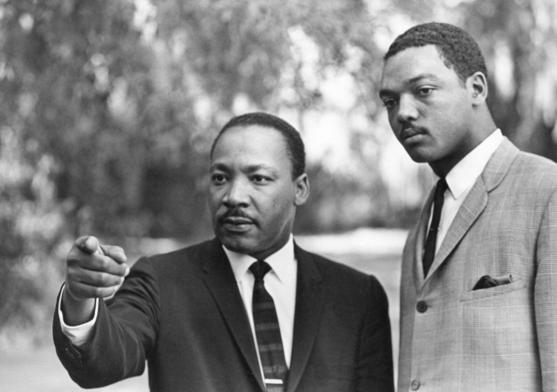 Rev. Martin Luther King and Jesse Jackson